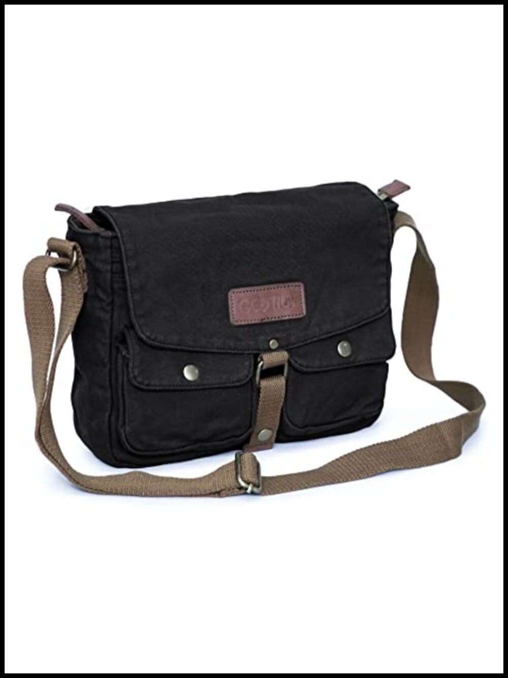 GOOTIUM High Density Canvas Messenger Bag Vintage Crossbody Shoulder Satchel